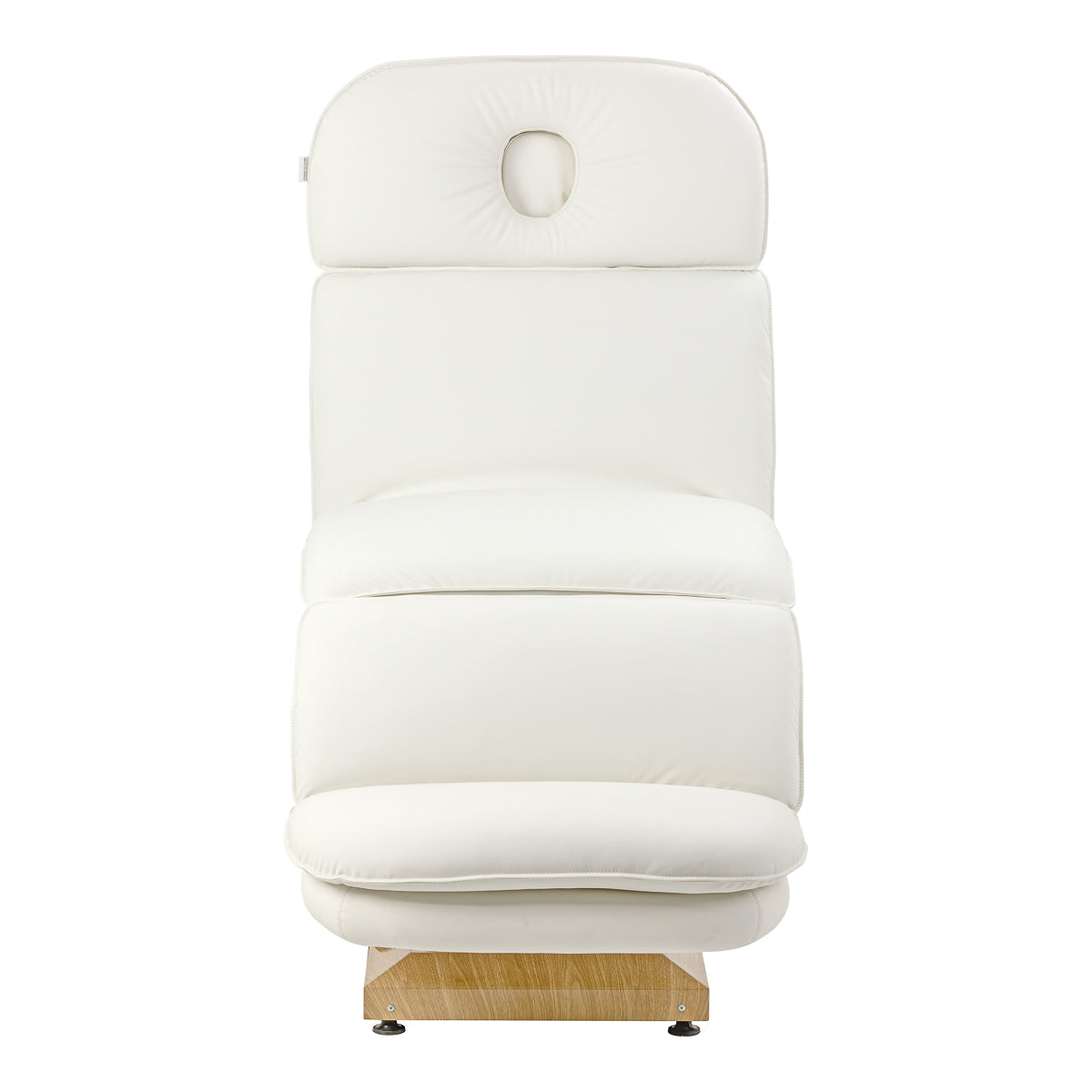 Sillon Cloud electric beauty chair fully reclined as a cosmetic bed