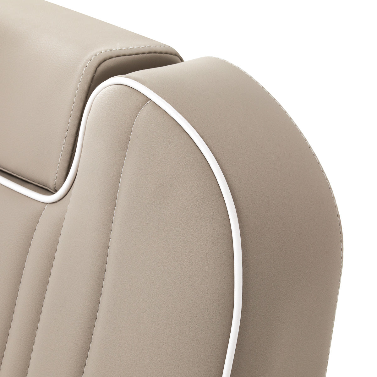Gabbiano Rufo beige barbershop chair with padded seat