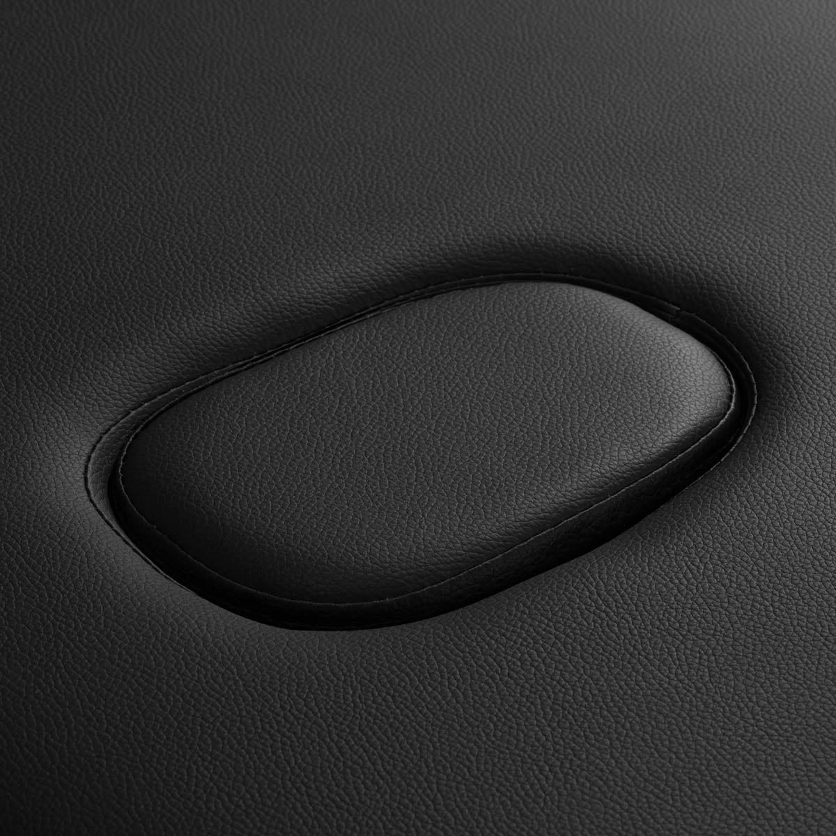 BALANCE wooden folding massage table with three segments in black, featuring a sturdy frame and adjustable headrest for massage therapy.