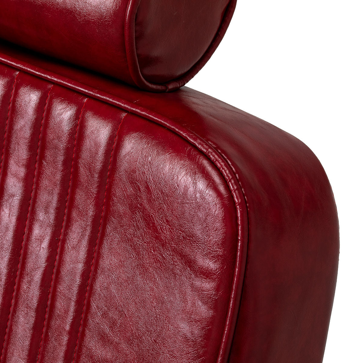 Professional red barber chair with headrest Gabbiano Royal X