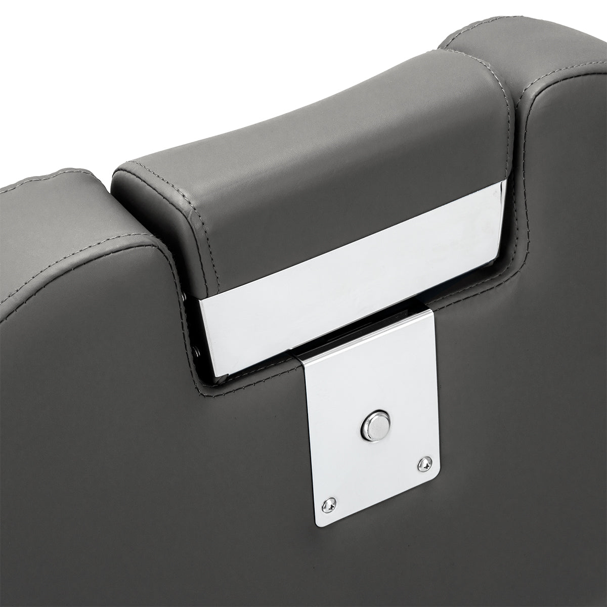 Gabbiano Bruno barber chair shown in semi-reclined position
