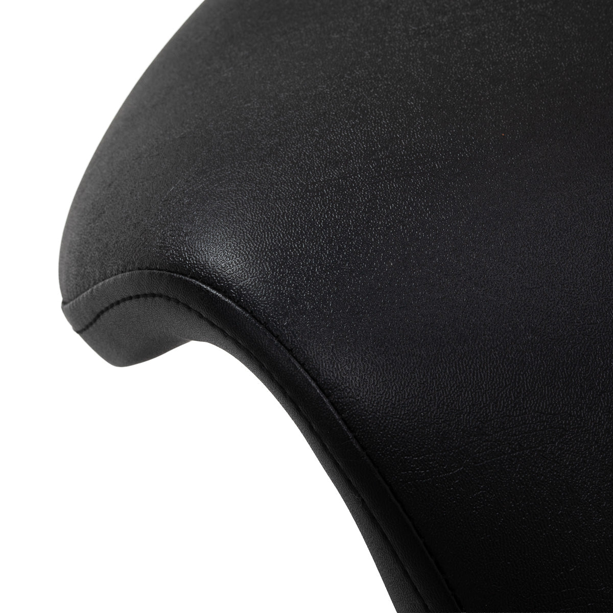 Black cosmetic stool 6001 with five-star base and rolling castors