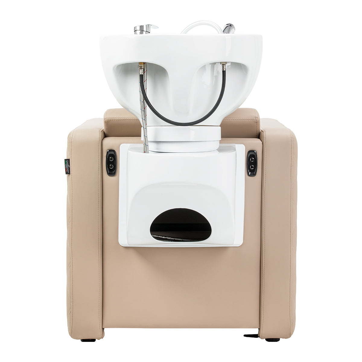 Gabbiano Sylvia Plus Electric Hairdressing Wash Unit With Massage – Beige · Rear view