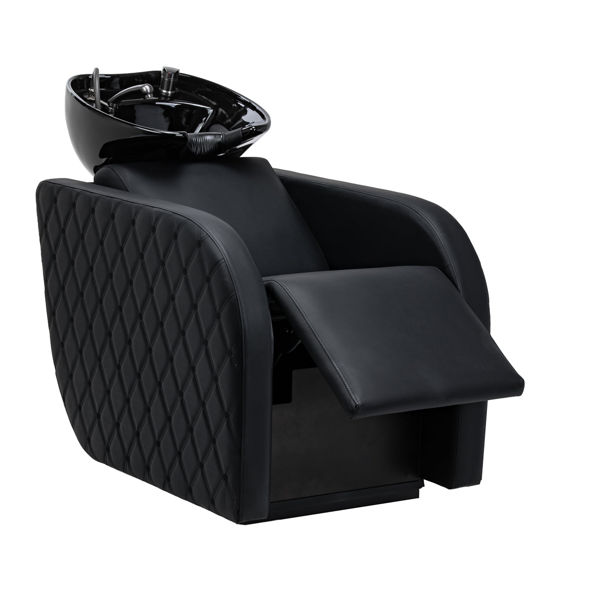 Gabbiano Ines Electric Hairdressing Wash Unit With Massage – Black · Footrest adjustment position