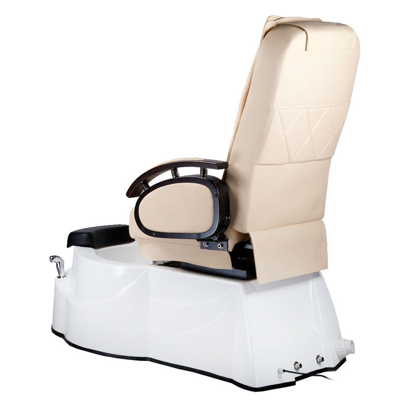 Fotel do pedicure z masażem BR-3820D Kremowy - BVShop