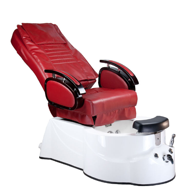 Fotel do pedicure z masażem BR-3820D Bordowy - BVShop