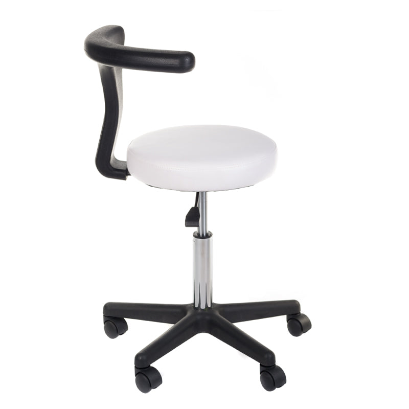 Medical Stool + Armrest NG-CH049 White - BVShop