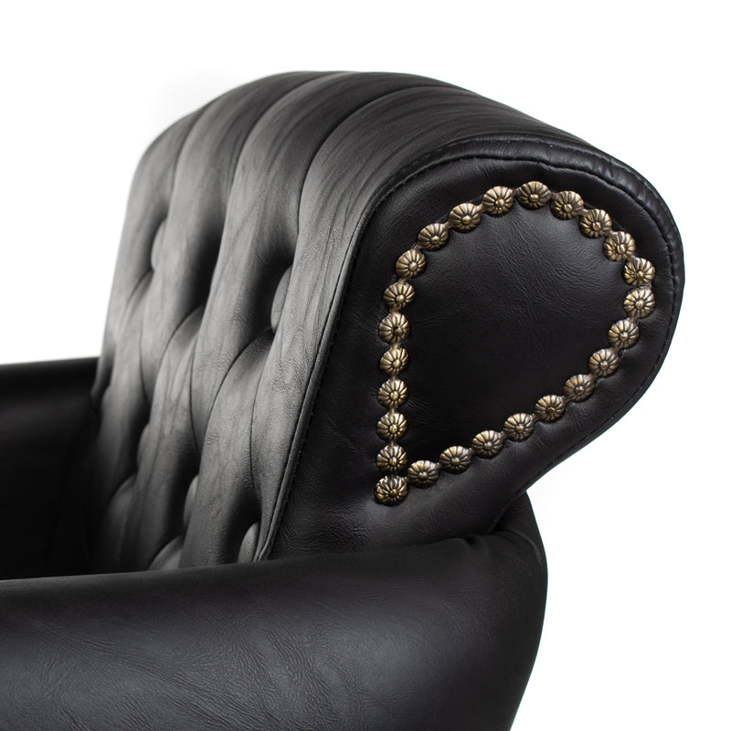 Fotel fryzjerski ALBERTO BH-8038 czarny - BVShop