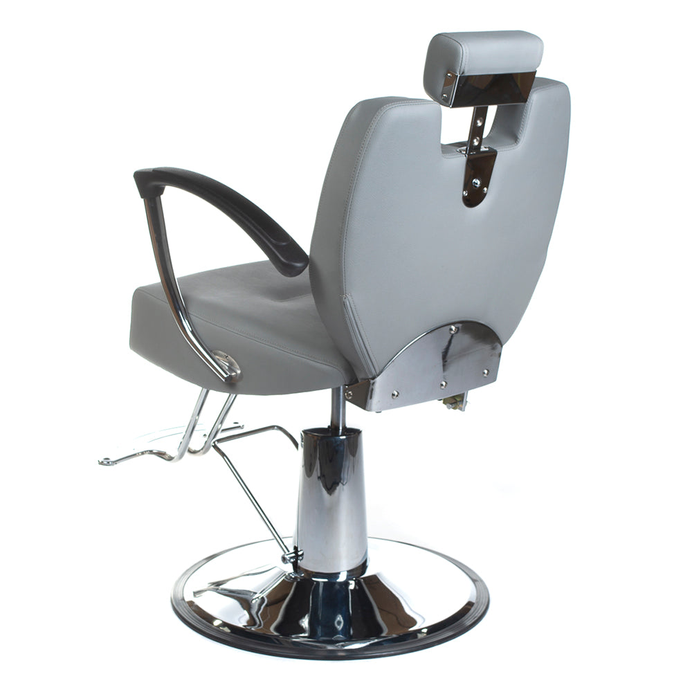 Fotel barberski HEKTOR BH-3208 Jasno Szary - BVShop