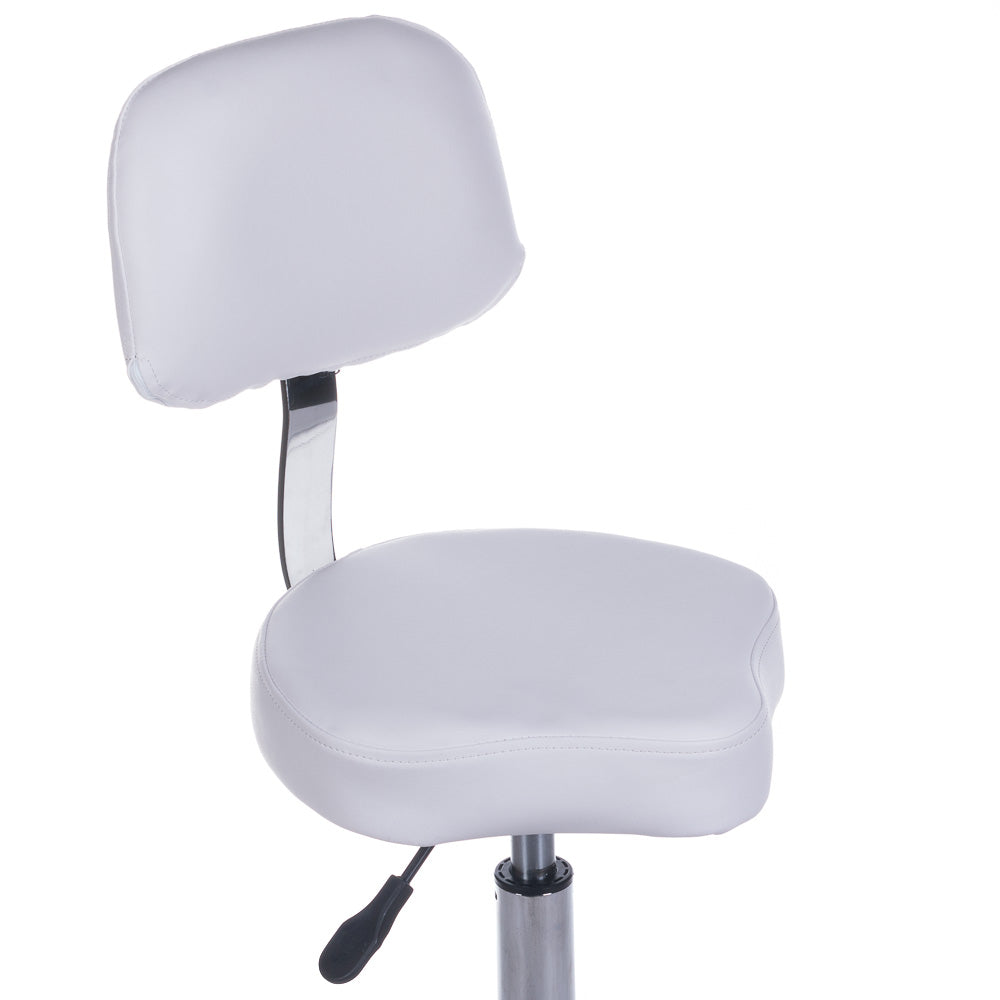 Cosmetic Stool with Backrest BH-7268 White - BVShop