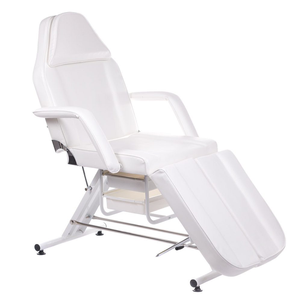 Cosmetology armchair with troughs BW-263 white - BVShop
