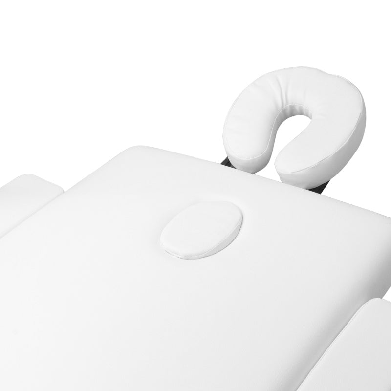 3-section aluminum comfort massage table, white - BVShop