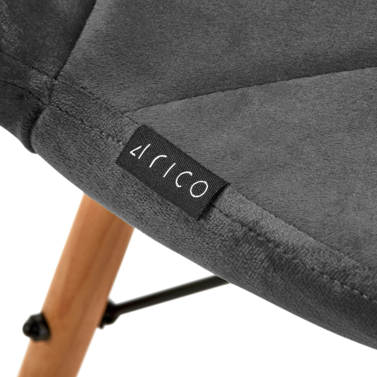 4Rico Cosmetic chair QS-186 gray velvet - BVShop
