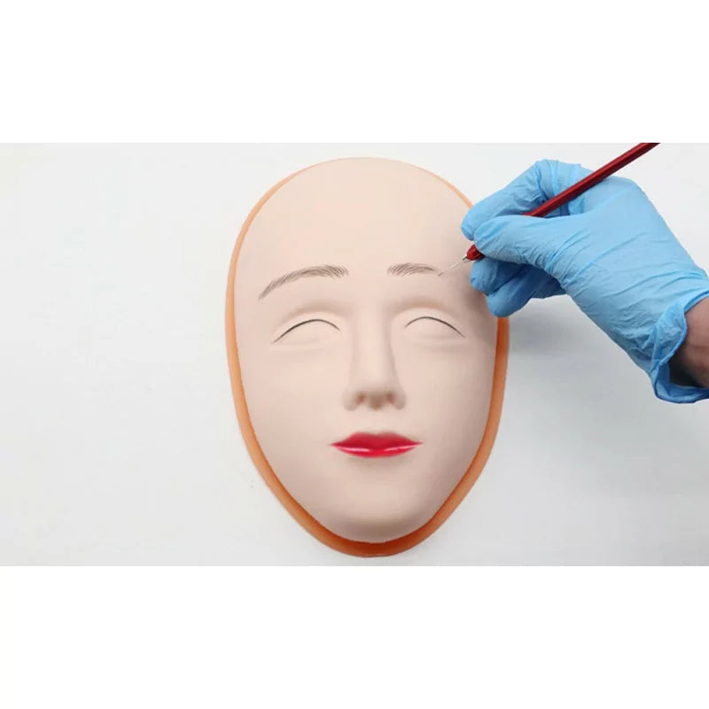 5D Silicone PMU Practice Skin Mat With Base - BVShop