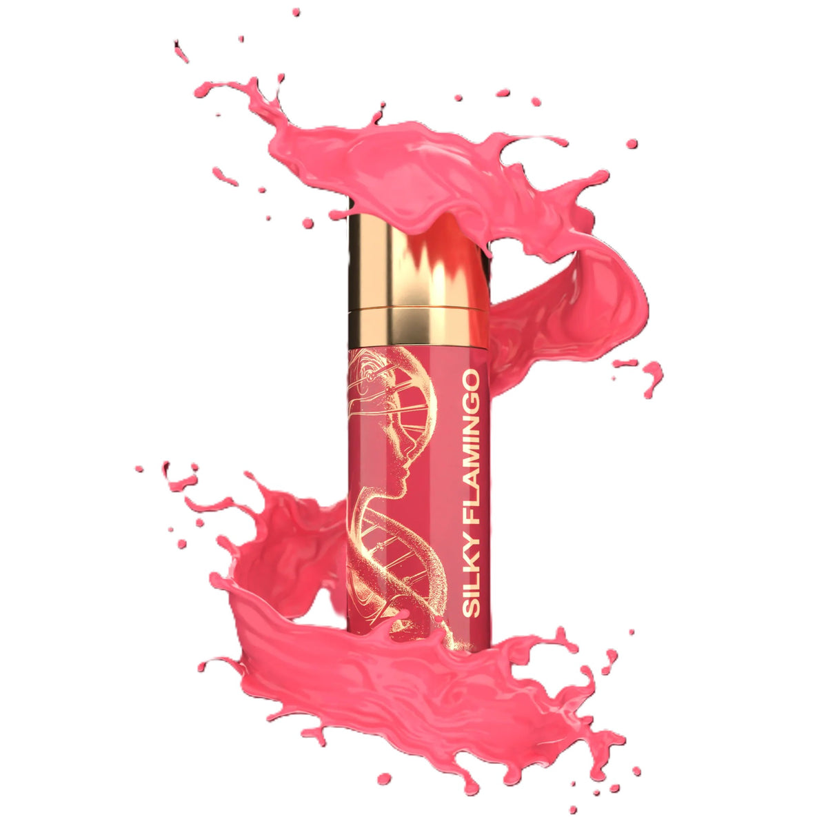 BROW DADDY × DNA Pigments Gold Collection Lips Silky Flamingo