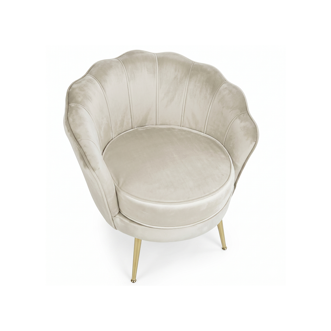 LUGANO BX-LE69 Upholstered Chair Cream Velvet - BVShop