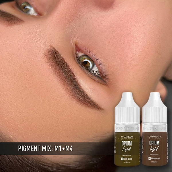 AS COMPANY M4-Brown Haired Mineral (OPIUM LIGHT) 6/15ml - BVShop
