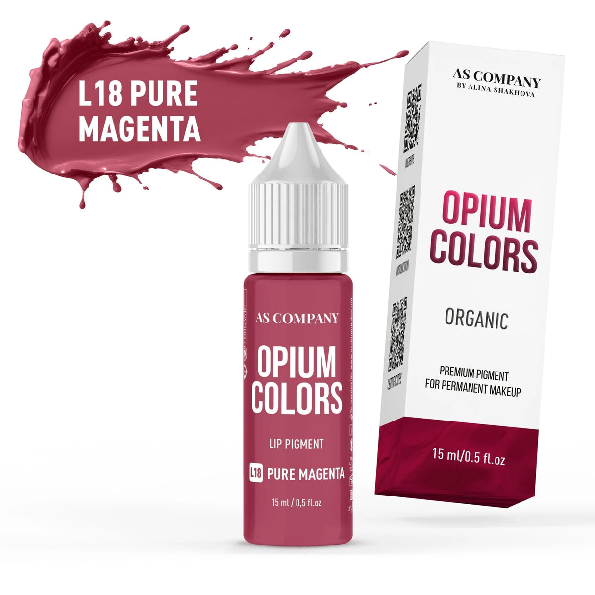 AS COMPANY L18-Pure Magenta (OPIUM COLORS) 6/15ml - BVShop