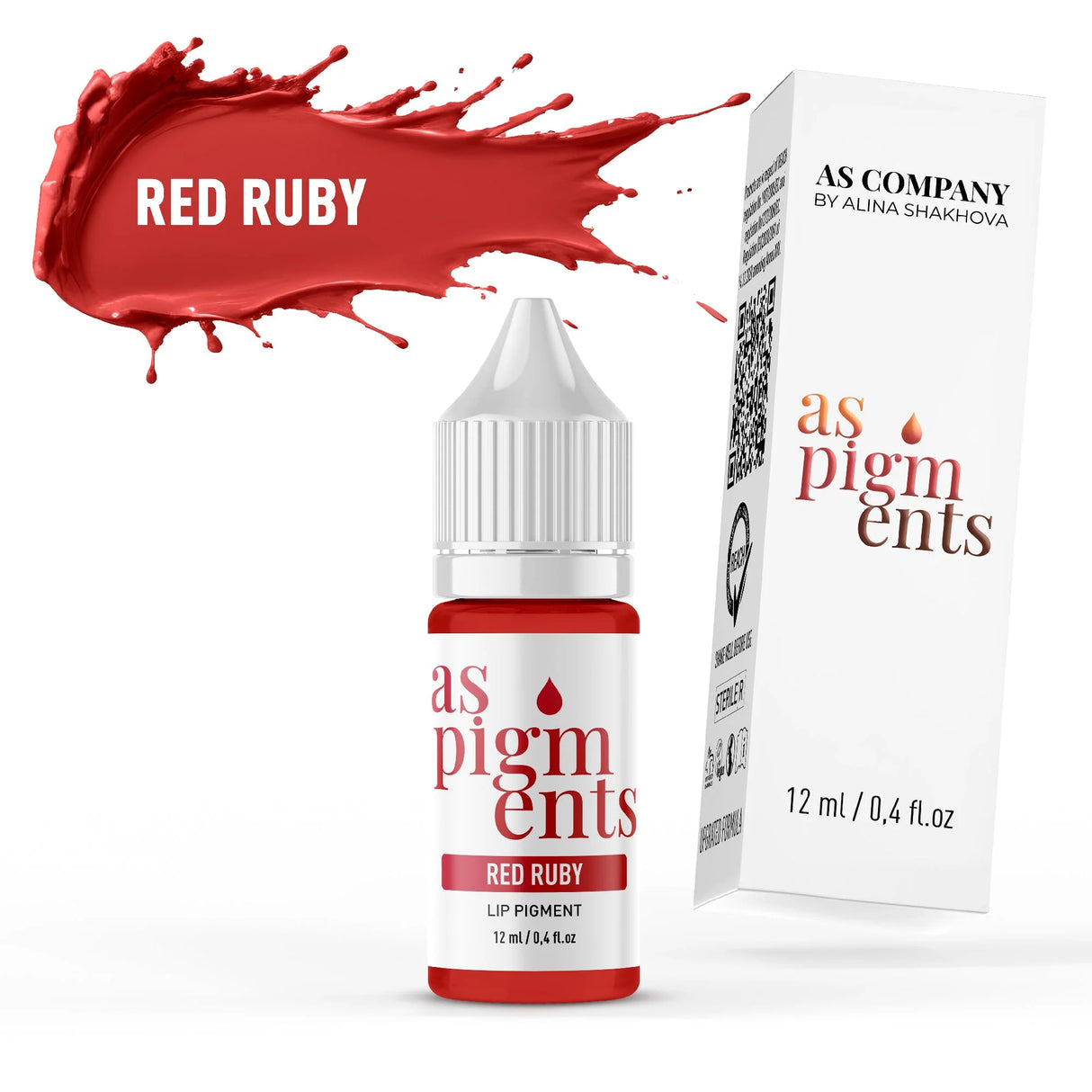 AS COMPANY Red Ruby (AS Pigments) 6/12ml - BVShop