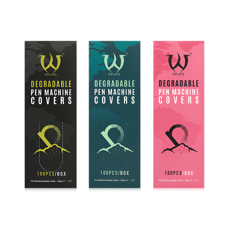 Bio Degradable Machine Pen Cover Pink 100pcs - BVShop