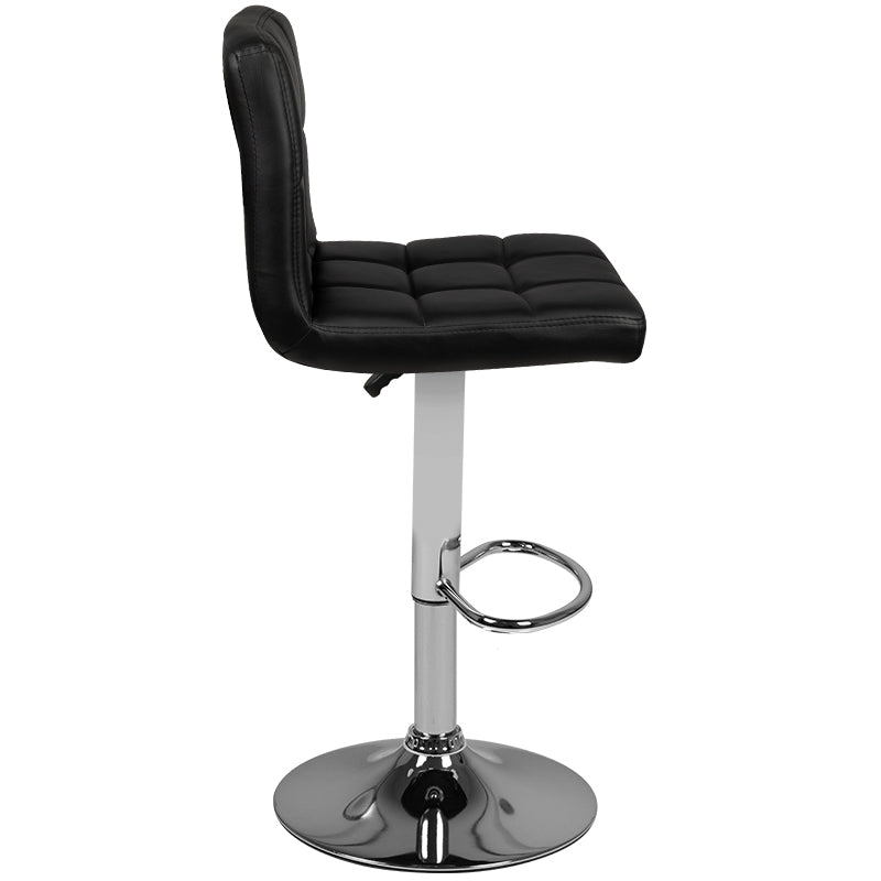 Bar stool m06 quilted adjustable black - BVShop