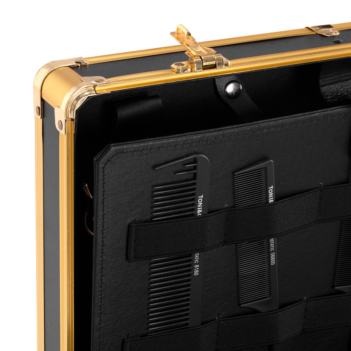 Barber case golden black - BVShop