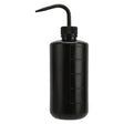 Black Plastic Wash Bottle 500ml - BVShop