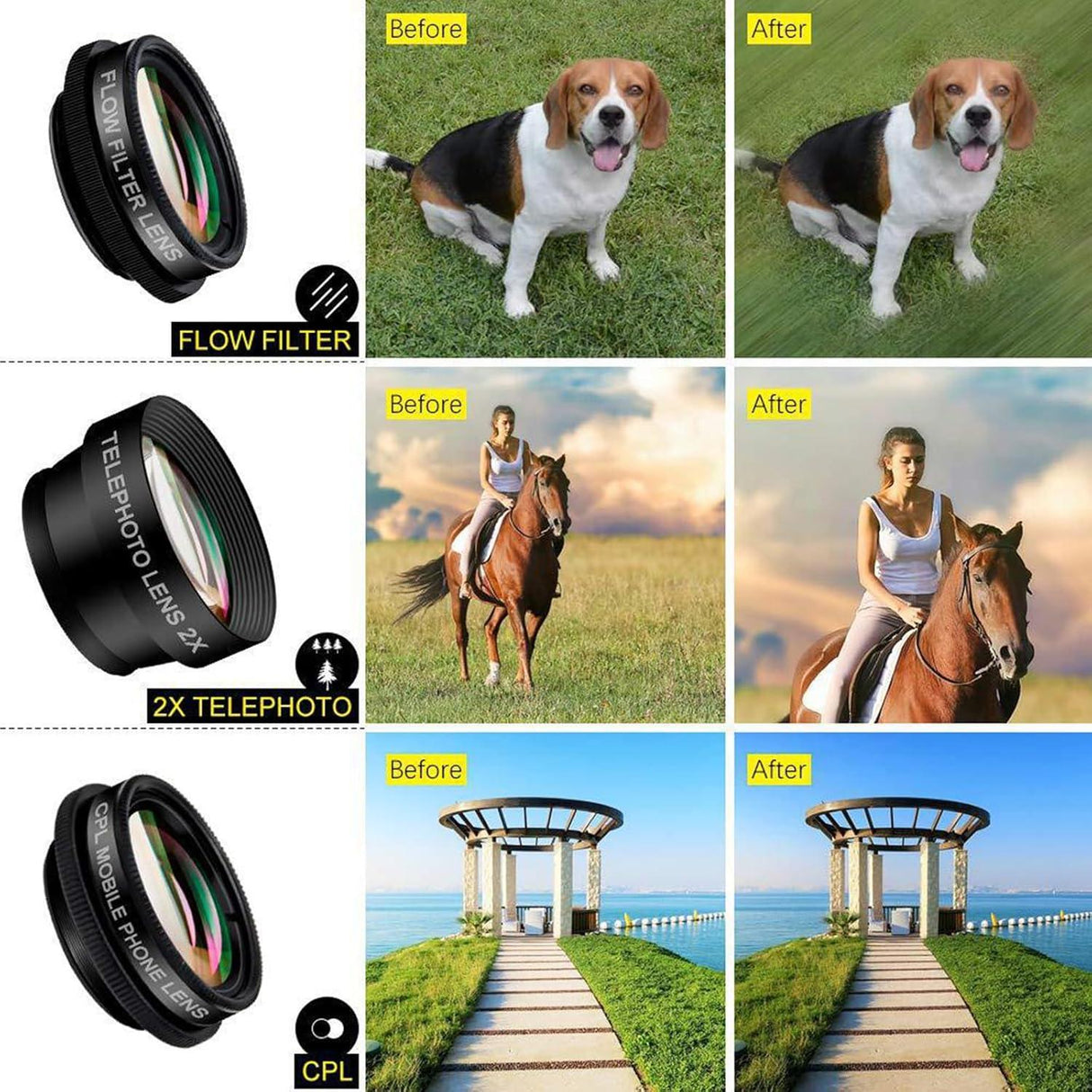 Smartphone Lens Kit 7 in 1 - BVShop
