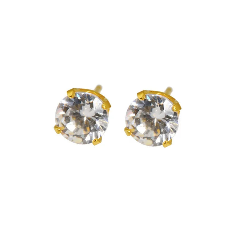 Caflon® Sterile Gold Plated Earrings Cubic Zirconia