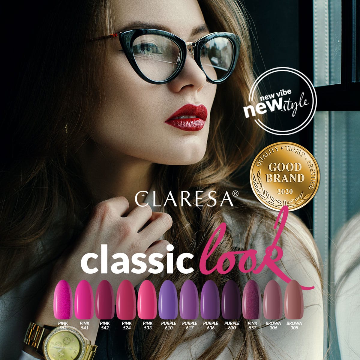 CLARESA Hybrid nail polish BROWN 305 -5g - BVShop