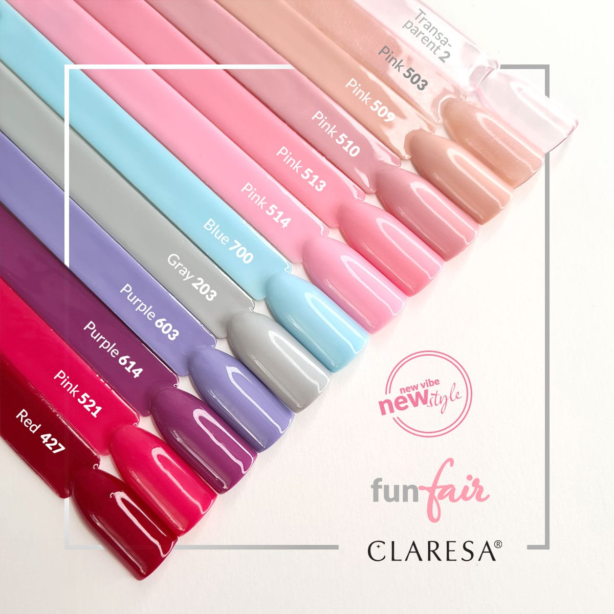 CLARESA Hybrid nail polish PINK 513 -5g - BVShop