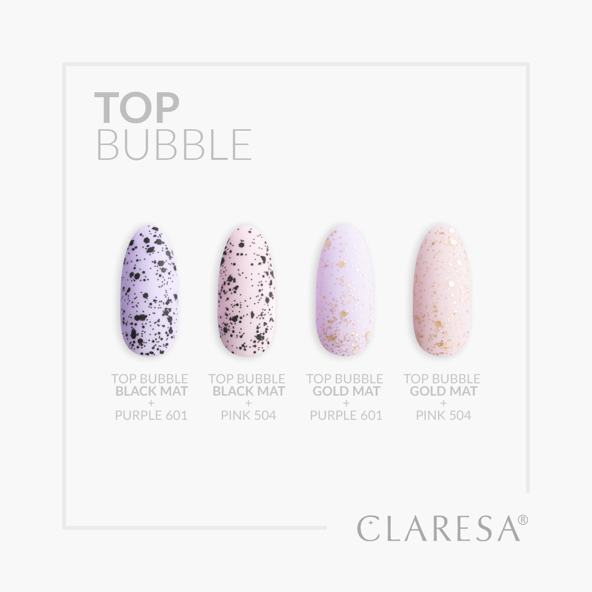 Claresa Top Bubble gold Matt No wipe -5g - BVShop