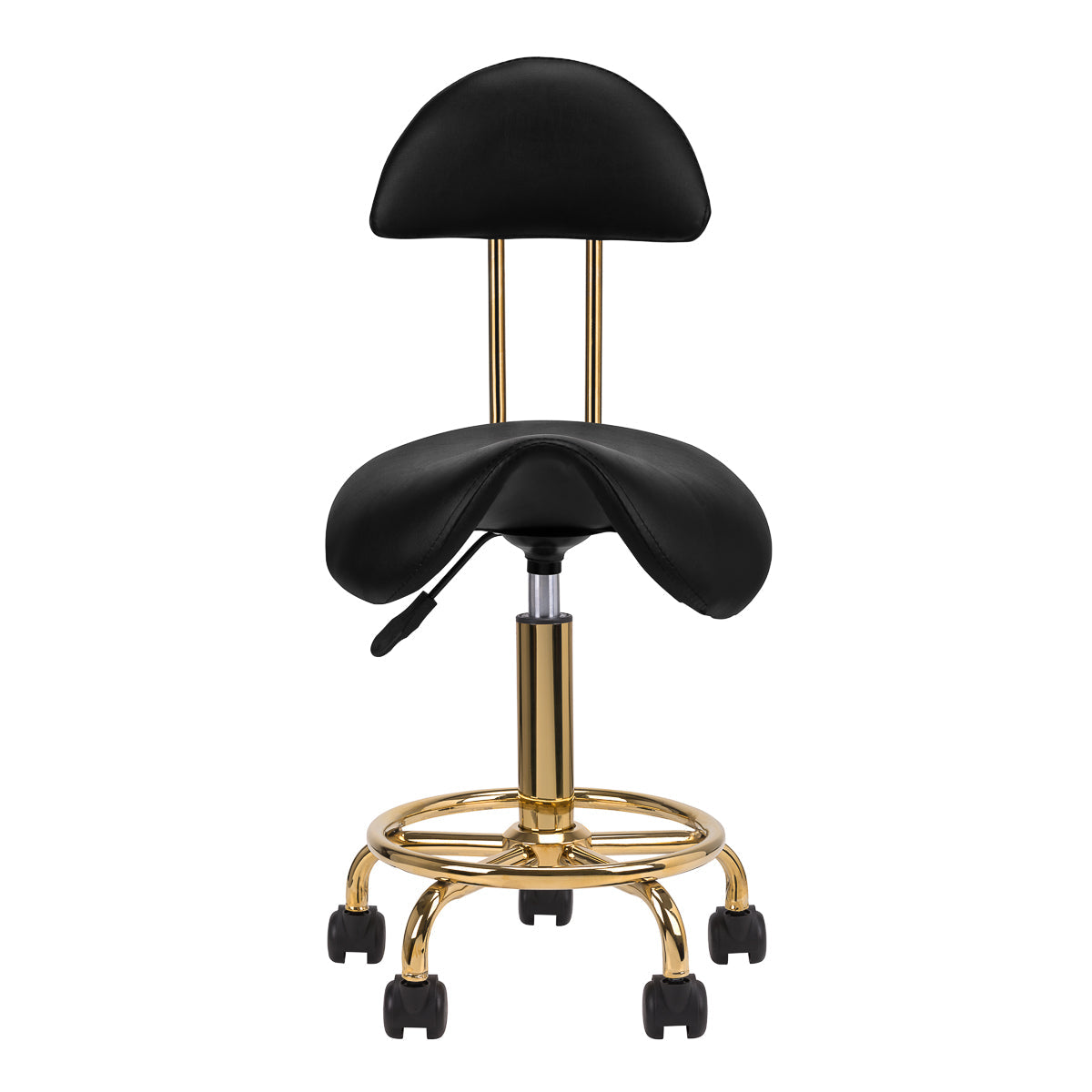 Cosmetic stool 6001-G gold black - BVShop