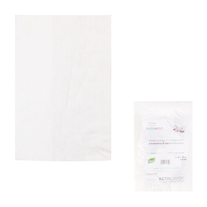 COTTON SCARF, NATURLINE 20x30 CM 100pcs - BVShop