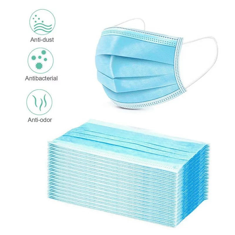 Disposable Face Masks 3 Layers 50pcs