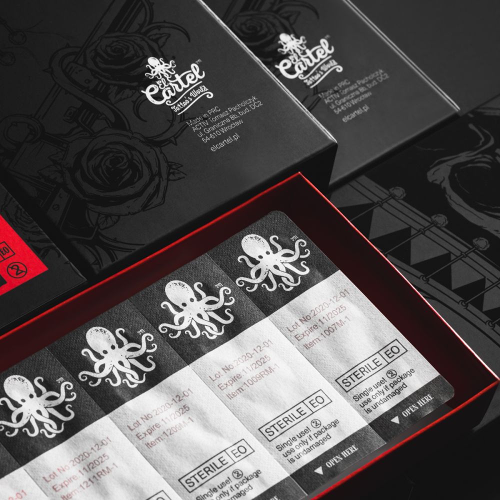 EL CARTEL V2 Tattoo Cartridges 0.18mm 5rl Super Long Taper 10pcs. - BVShop