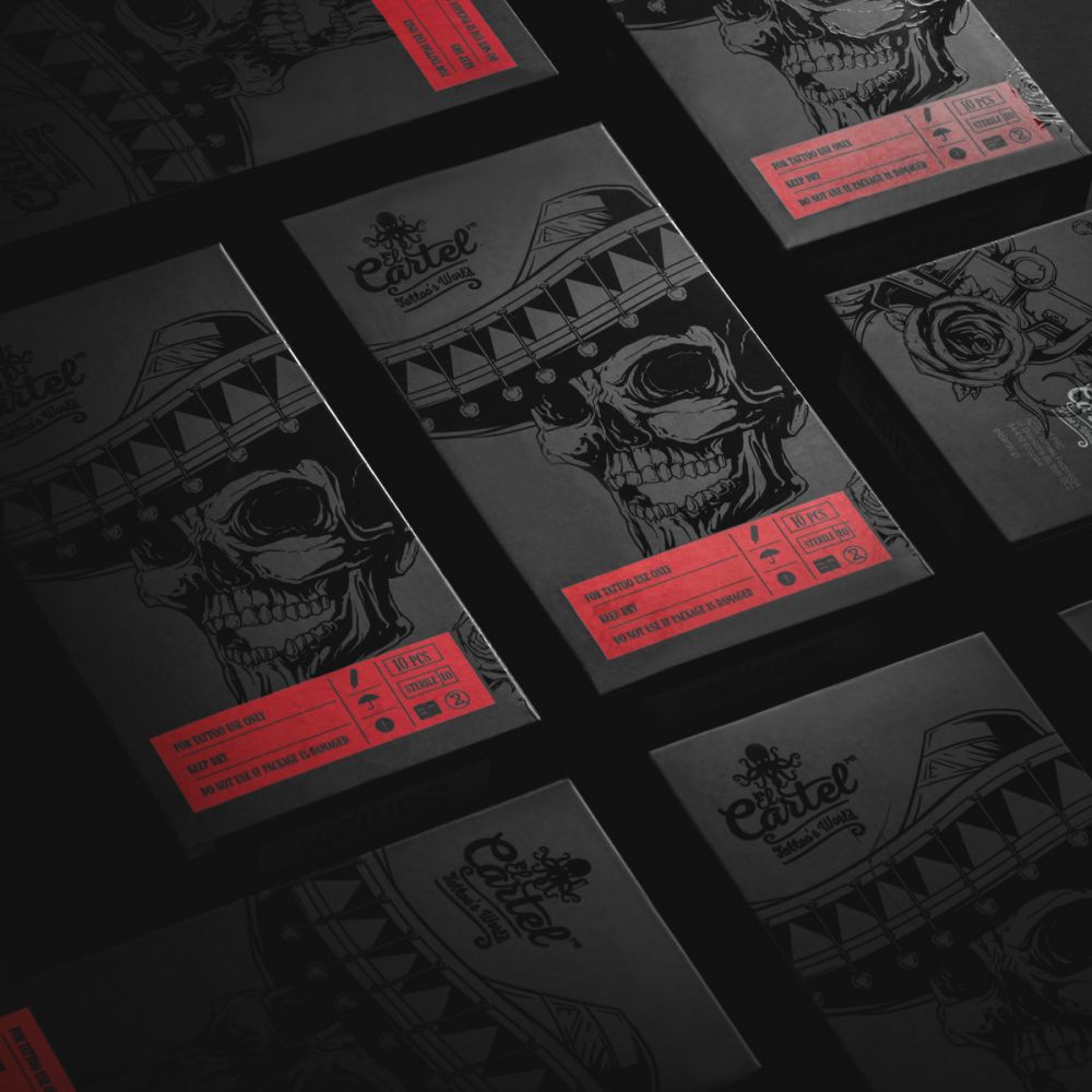 EL CARTEL V2 Tattoo Cartridges 0.18mm 5rl Super Long Taper 10pcs. - BVShop
