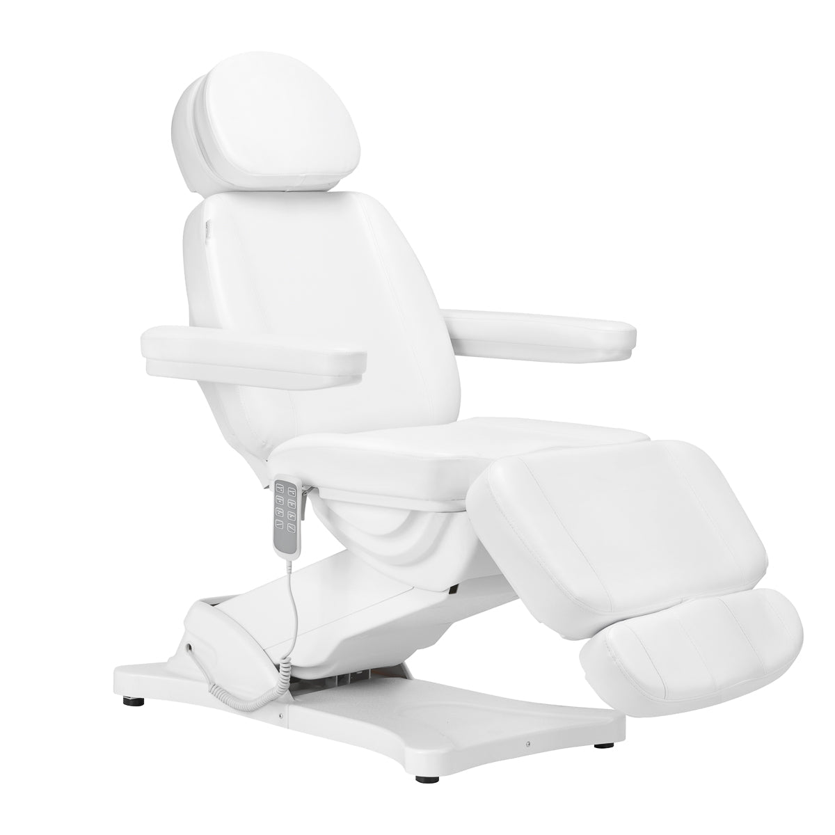 Electric cosmetic chair SILLON CLASSIC 4 motors with cradle white - BVShop