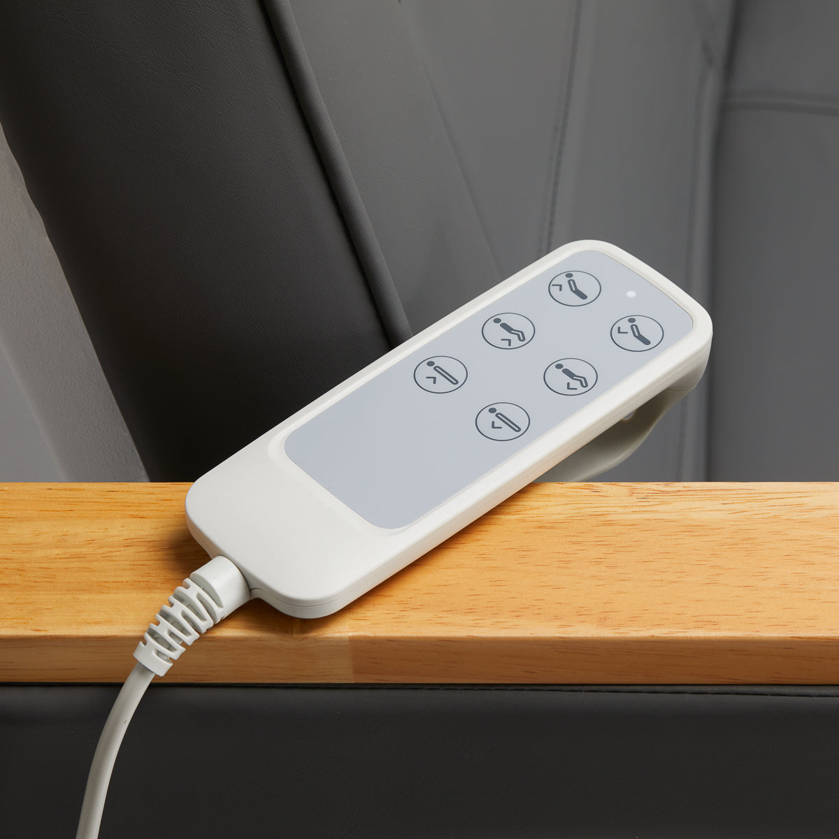 Electric cosmetic chair SILLON Lux 273b 3 actuators gray with gray base - BVShop