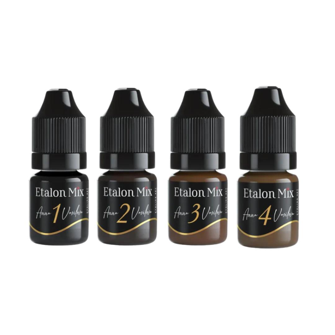 Etalon Mix Eyelids Pigment Set By Anna Vasileva 4x5ml - BVShop