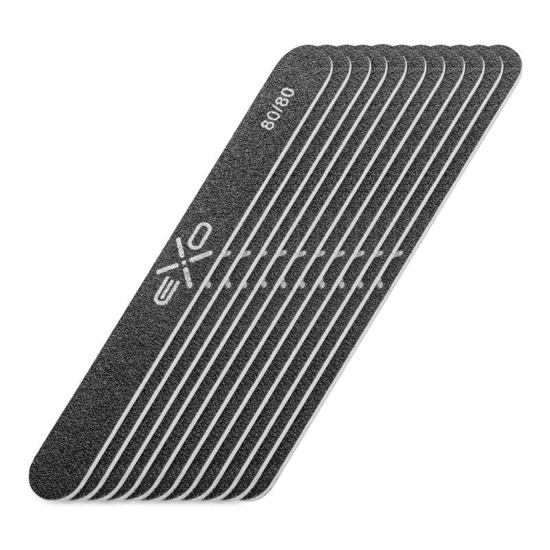 EXO STRAIGHT NAIL FILE 80/80 10 PCS - BVShop