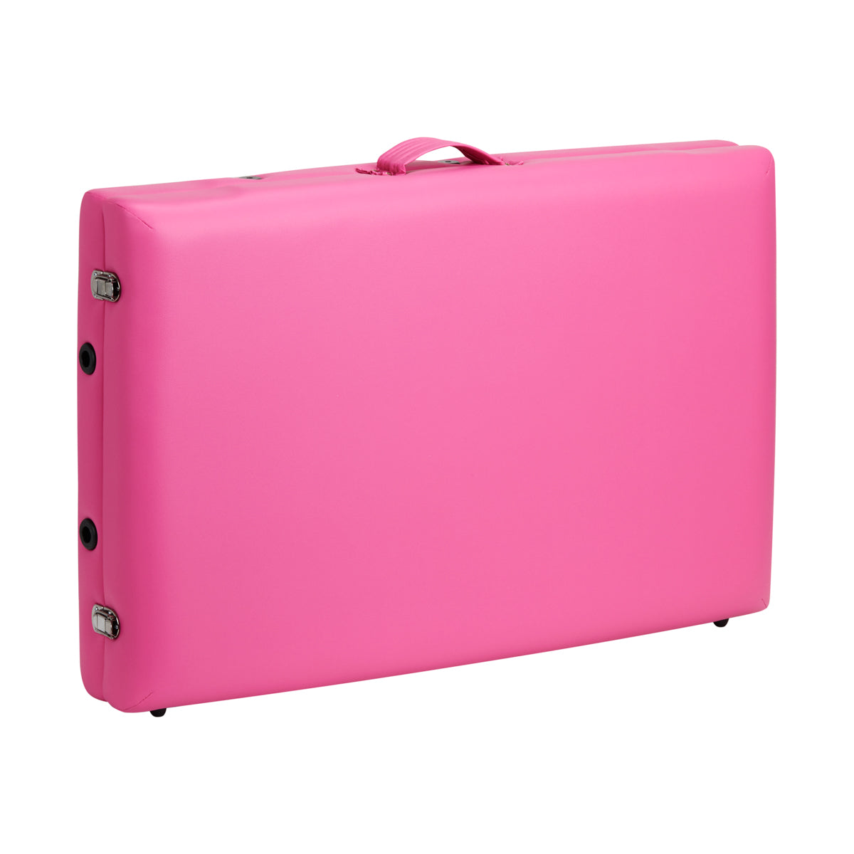 Folding massage table aluminum Activ Fizjo comfort 2 segment pink black aluminum - BVShop