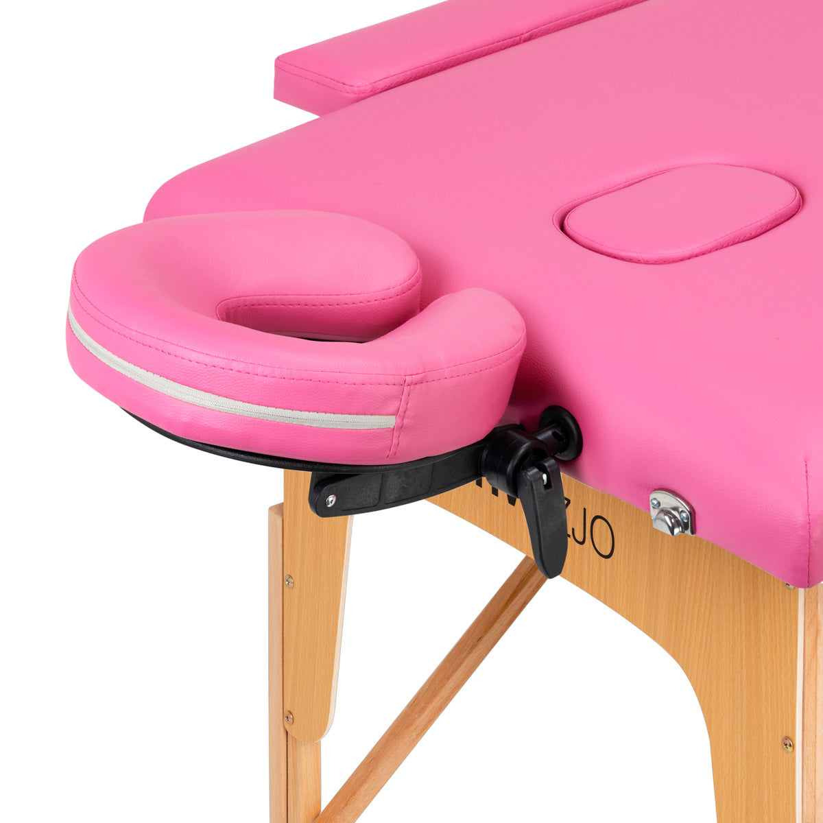 Folding massage table wooden Activ Fizjo comfort 2 segment pink - BVShop