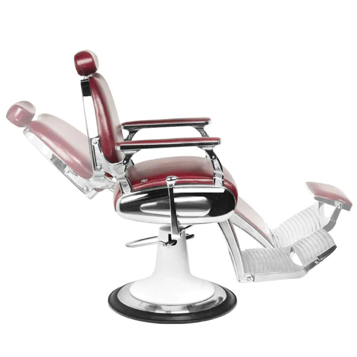 Gabbiano barber armchair moto style burgundy - BVShop