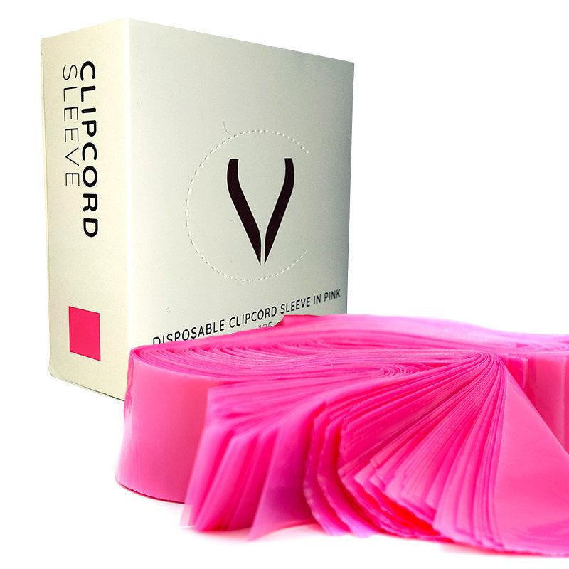 Glovcon Clip Cord Sleeve Pink 5x80cm 125pcs - BVShop