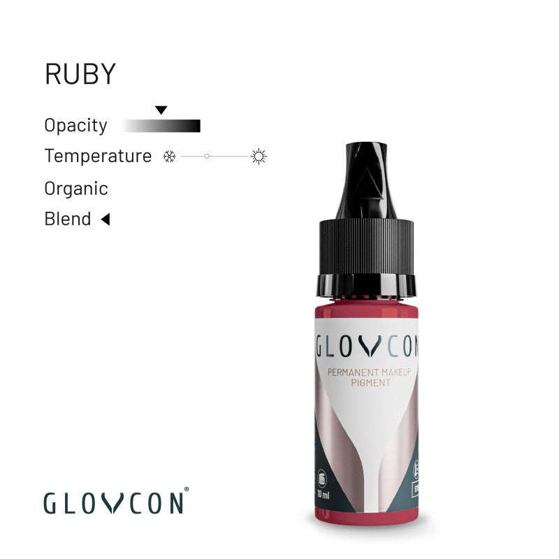 GLOVCON Ruby neutral cool lip pigment for PMU artists