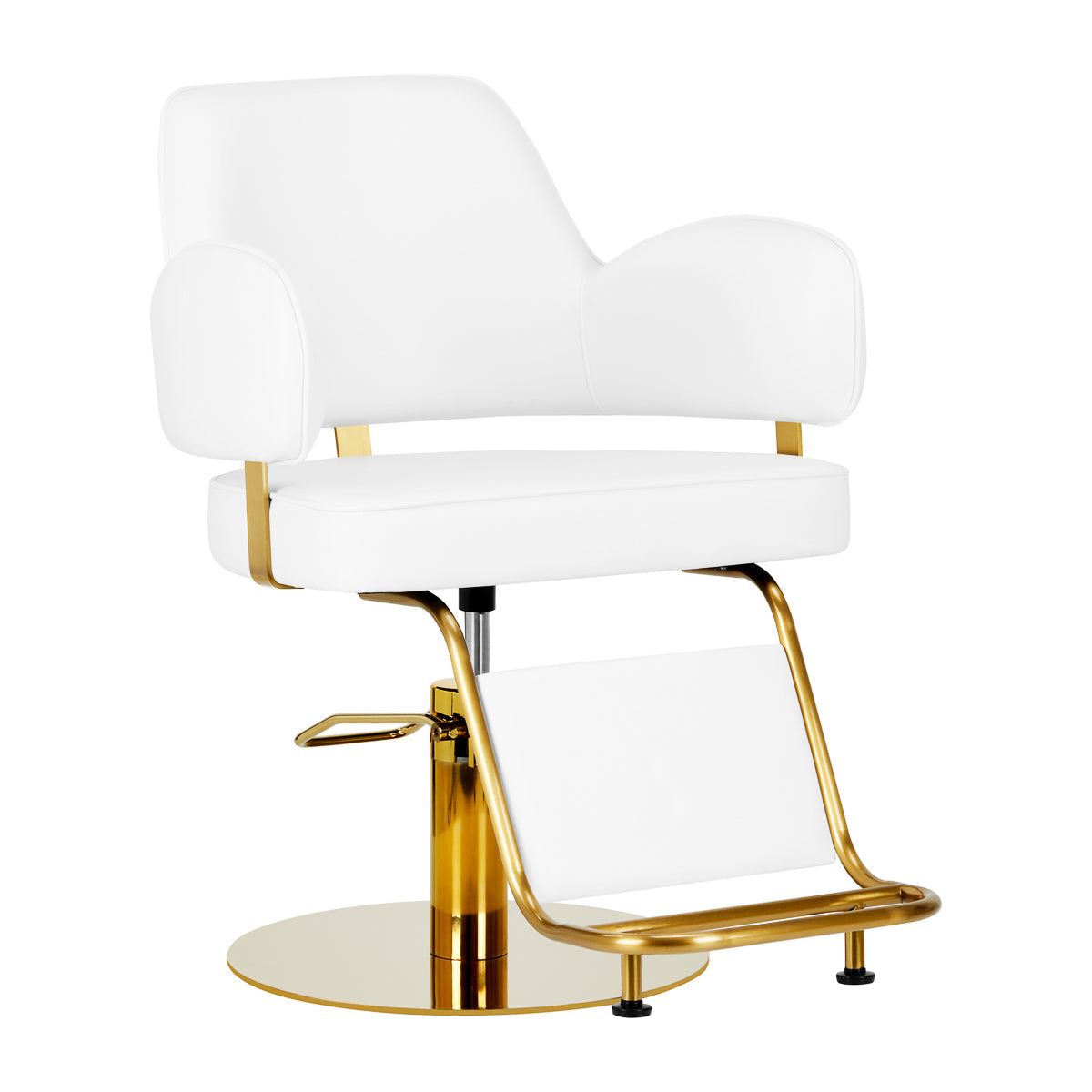 Hairdressing chair Gabbiano Linz NQ Gold White - BVShop