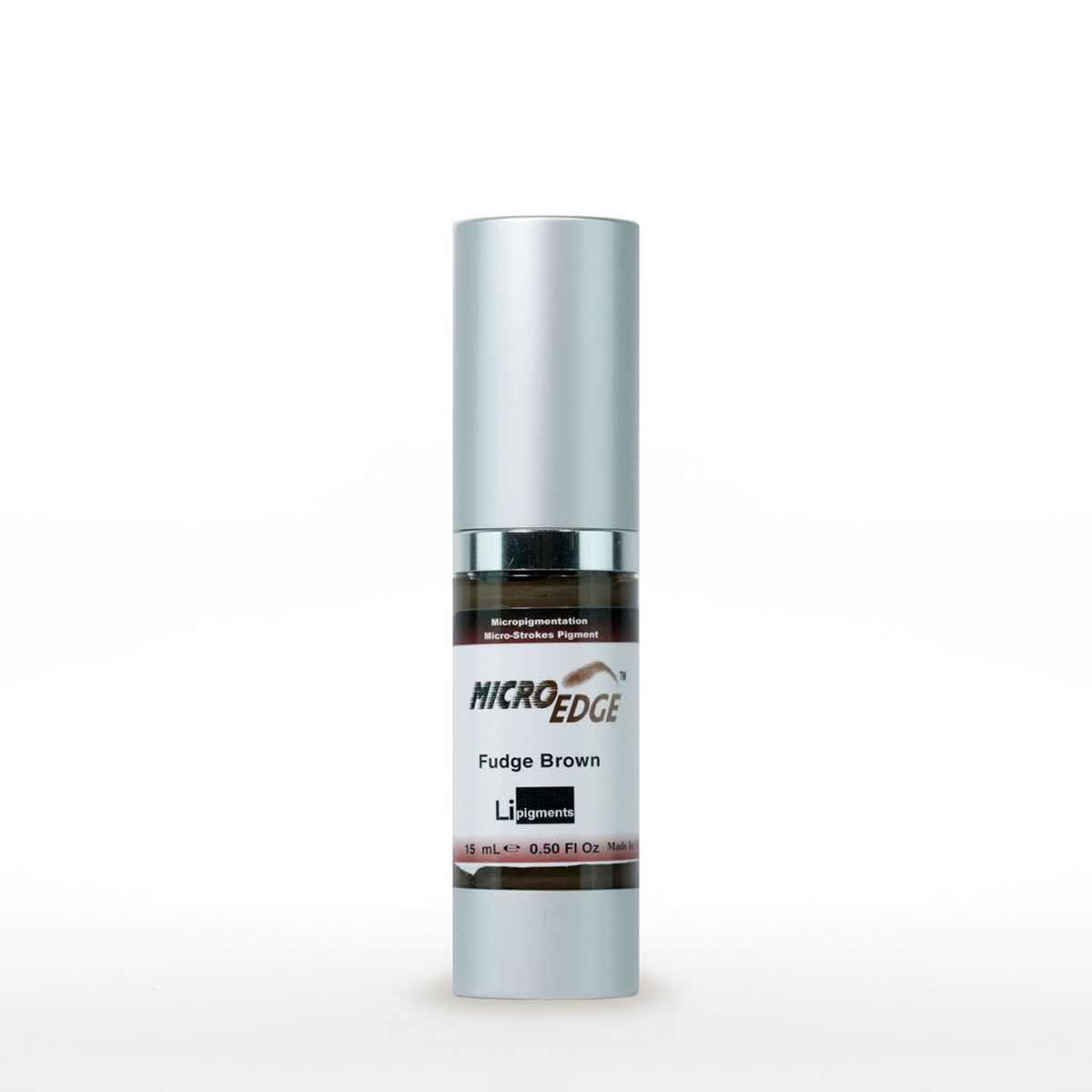 Li Pigments Micro Edge Fudge Brown 15ml bottle on white background