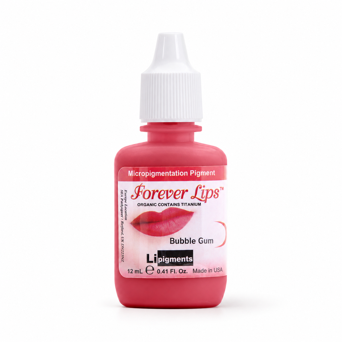Li Pigments Forever Bubble Gum Pigment 12ml — product bottle on white with soft shadow