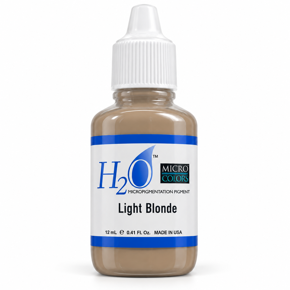 Li Pigments Micro Colors H2O Light Blonde Practice Pigment 12ml — bottle on white background with soft shadow